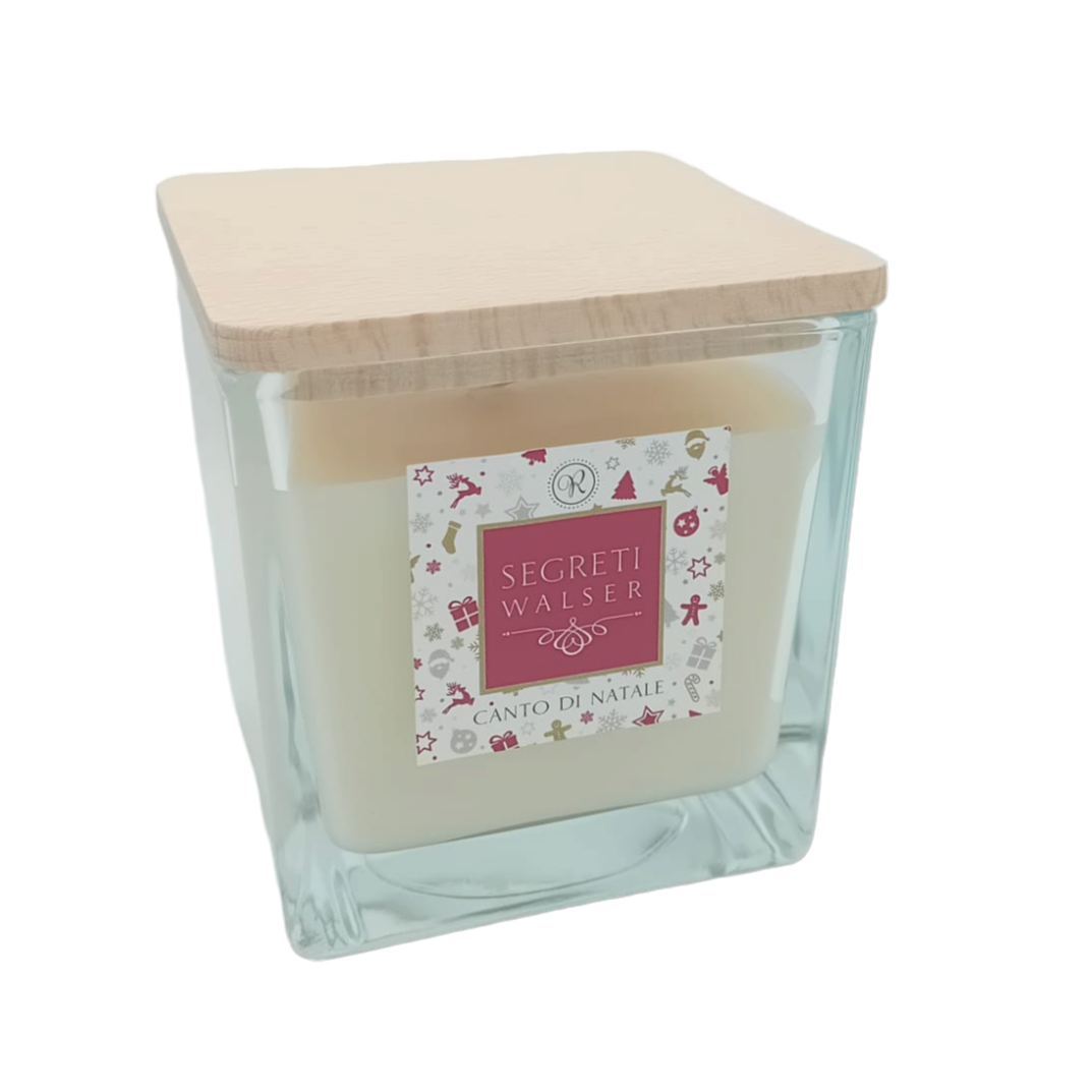 CANDELA CANTO DI NATALE 6X6 - Linea Ricordo - Segreti Walser
