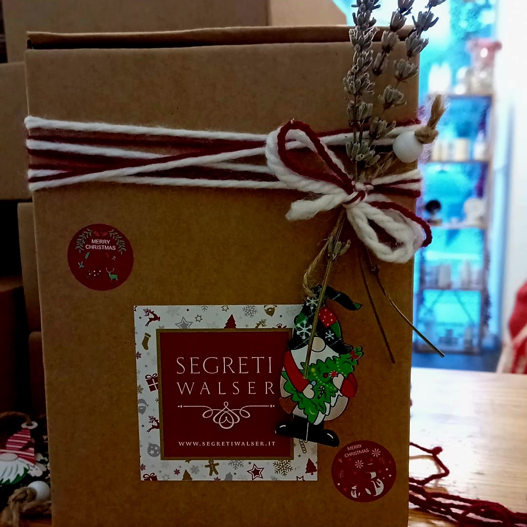 Scatola in cartone avana - Pacco Regalo - Linea Ricordo - Segreti Walser